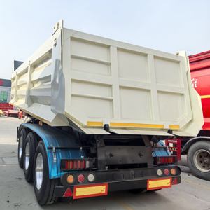 Vente en gros usine Remorque semi-remorque benne basculante 3 essieux 60 tonnes 50 tonnes en acier pour tracteur - Product Image 4