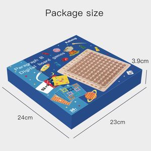 Juego de Mesa Educativo de Madera para Niños Pequeños, Aprendizaje Temprano de Sumas y Multiplicaciones, Juegos de Matemáticas 9x9 para Niños de 8 a 12 Años - Product Image 6