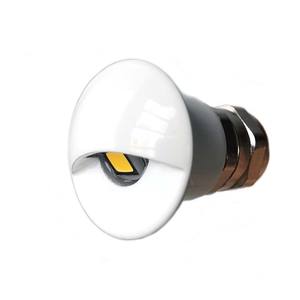 WEIKEN 12V Demi-lune 1W Lampe encastrée au sol Mini <span class=keywords><strong>luminaire</strong></span> de terrasse Lumières d'escalier étanches IP67 <span class=keywords><strong>Extérieur</strong></span> Intérieur - Product Image 1