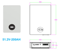 Batterie onduleur LiFePO4 murale HUAYU WY-51.2V 200Ah 10.24KWh 6000 cycles IEC62619/UN38.3 CE pour systèmes de stockage d'énergie solaire