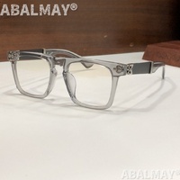 Lunettes optiques de créateur de haute qualité pour hommes et femmes, style punk BJORN AGAIN 51-21, monture de lunettes de prescription en acétate et titane de luxe