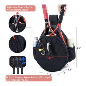 <span class=keywords><strong>Sac</strong></span> de raquette de pickleball portable personnalisé avec bandoulière, durable et imperméable, <span class=keywords><strong>sac</strong></span> de raquette de tennis - Product Image 3