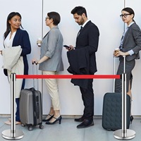0.9M acier inoxydable rétractable file d'attente support ceinture support Stanchion barrière trafic avertissement foule contrôle corde poste ceinture rouge 320mm