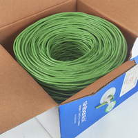Câble Ethernet LAN blindé Shibei Cat5e SF/UTP solide 4 paires 24AWG en cuivre, 305m, pour système de vidéosurveillance industriel (vente en gros)