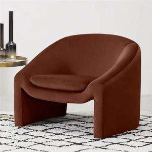 Poltrona Singola in Flanella Stile Nordico di Lusso, <span class=keywords><strong>Design</strong></span> Semplice e Popolare su Xiaohongshu, Poltrona Trendy per Soggiorno con Imbottitura in Spugna - Product Image 1