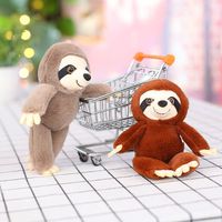 Poupée en peluche singe à longs bras transfrontalière, rembourrage en coton PP, porte-clés à suspendre pour sac à dos de couple, mini poupée mignonne