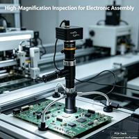 Microscope vidéo haute résolution pour la mesure industrielle et l'inspection de la qualité