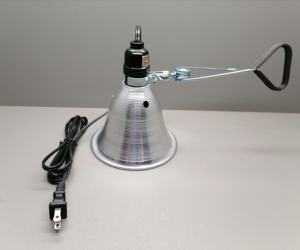 Lampe de bureau à pince réglable en aluminium 60W 5.5 "abat-jour blanc lampe de lecture de table avec alimentation électrique certifiée UL - Product Image 2