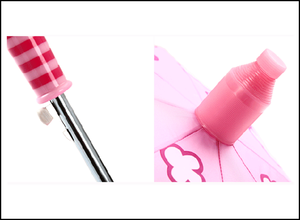 Paraguas infantil de 19 pulgadas con diseño bonito, mango curvo y cubierta de plástico para ahorrar agua, en promoción a bajo precio. - Product Image 4