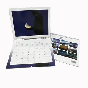 2022 custom a4 size rilegatura a spirale semalal calendario de adviento maquillajr 3 mesi paper Landscape wall Planner calendar 2023