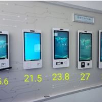 Máquina de pago y pedido de alimentos con pantalla táctil Touchwo para restaurante montada en la pared con función SDK