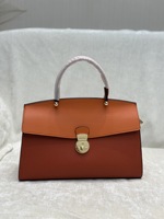 Sac fourre-tout en cuir PU grande capacité avec fermoir métallique, sac à bandoulière pour femme