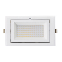 Spot lumineux LED rectangulaire réglable, 2 pièces, 50W 60W, 20W 28W 38W 40W