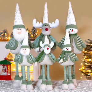 Christmas Plush Toy Xmas Stuffed <b>Doll</b> Holiday Stuffed Animal Soft Decoration Santa Claus Papa Noel Plush Reindeer Elk Snowman - Product Image 1