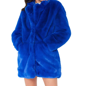 Manteau ample à col et doublure en fourrure pour femme, tendance - Product Image 6