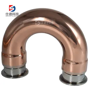 Hot Sale Red Elbow Pipe Fittings Copper 180 Deg Elbow For Alcohol Still