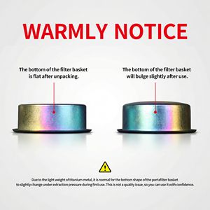 Cesta de Espresso de Precisión de Titanio con Microagujeros de Precisión <span class=keywords><strong>1900</strong></span>, Material de Titanio, Arcoíris, Compatible con 58 mm - Product Image 5