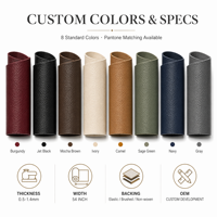 Cuir synthétique PU grain litchi imperméable écologique pour mocassins plateforme, matériaux SGS ISO EU POPs recyclés, OEM ODM MOQ100M