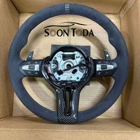 Volant de voiture en fibre de carbone et daim M Sport pour BMW F30 F10 E90 E46 M3 M4 E90 335i 428i 330i F15 F20 140i F32 X3 M8 F80 M3