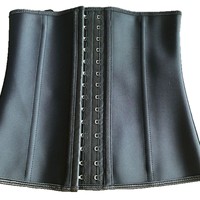 Corset amincissant en latex naturel de qualité 5A avec 9 baleines en acier, gaine sculptante à boutons, gaine de sport, vente en gros d'usine, OEM ODM personnalisé