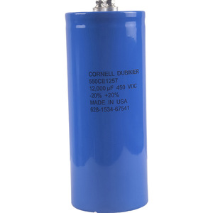 Condensador de Aluminio Cornell Dubilier 12000uF 450Vdc Eléctrico para Piezas de Aire Acondicionado Central - Product Image 1