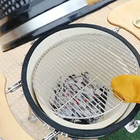 Grille de Barbecue personnalisée, accessoires de Barbecue en acier inoxydable, filet en maille métallique, charbon de bois, grille de Barbecue