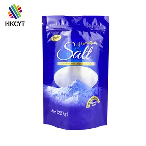 Resealable Self-standing Plastic Bath Salt Packaging Plastic Bag For Natural Ocean Sea Salt Packaging