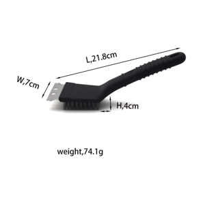 Xách tay BBQ làm sạch bàn chải thép không gỉ <span class=keywords><strong>scraper</strong></span> sắt dây bàn chải - Product Image 2