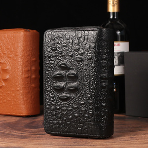 Erliao Accessoires de pipe à tabac en cuir véritable de luxe de haute qualité, sac de rangement pour pipe à tabac, boîte cadeau noire/marron - Product Image 6