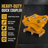 Coupleur à connexion rapide Double Lock Q355B pour mini-excavatrice de 3,5 tonnes, 5 tonnes, 6 tonnes
