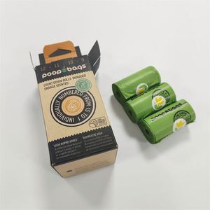 <b>Compostable</b> Customized Pet Biodegradable Plastic Reusable Waterproof Moderate Odor Control Poop Bags - Product Image 1