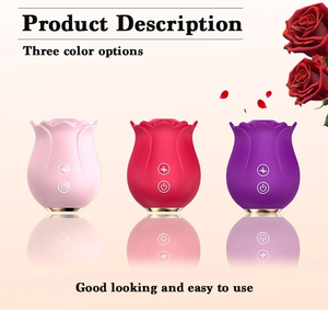 गुलाब क्लिटोकल चूसने वाइब्रेटर शक्तिशाली वाइब्रेटिंग निप्पल उत्तेजक महिला युगल के लिए महिला हस्तमैथुन वयस्क सेक्स खिलौने - Product Image 5