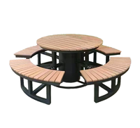 Vente en gros de meubles de jardin extérieurs imperméables parc créatif école espaces publics loisirs banc de patio avec protection solaire