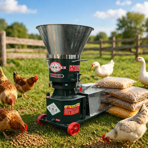 Nouvelle machine à granulés électriques, équipement de traitement de grande capacité, petit granulateur d'aliments domestique pour poulets, bovins, ovins et fermes - Product Image 1