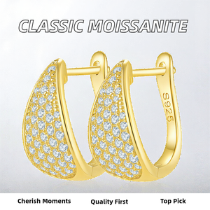 3mm 0.1ct <b>Moissanite</b> Stud <b>Earrings</b> | Rhodium Plated 925 Sterling Silver Claw Setting | GRA Certified Brilliant Cut Fine Jewelry - Product Image 2