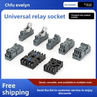 Relais intermédiaire PYF08A-E avec socle HH52P/MY2N/RXM2L/JZX-22F(D)-2Z, courant continu, 8/14 broches