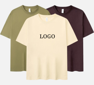 T-shirt graphique à épaules tombantes 240 g/m² en coton épais de luxe, streetwear oversize pour homme, personnalisable - Product Image 1