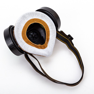 Demi-masque anti-poussière à double cartouche avec lunettes pour l'industrie et l'agriculture - Product Image 6