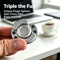 Fidget Spinner très vendu, compact et portable, gadget multifonctionnel anti-stress, parfait pour soulager le stress quotidien