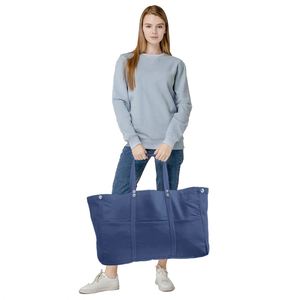 Factory Supply <b>Large</b> Totes <b>Bags</b> Bulk Utility <b>Canvas</b> Tote <b>Bag</b> With Zip - Product Image 4