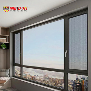 Ventanas Insonorizadas de Aleación de Aluminio Weidun 80, Vidrio Templado Doble, Pantalla Plegable de Fibra de Vidrio, Estilo Moderno Colgante, para Uso en Hoteles - Product Image 6