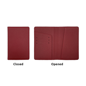 Wholesale <strong>Personalised</strong> Pu Saffiano Leather Printing Custom ID Card Holder Overseas Travel Wallet <strong>Passport</strong> Holder Organizer <strong>Cover</strong> - Product Image 4