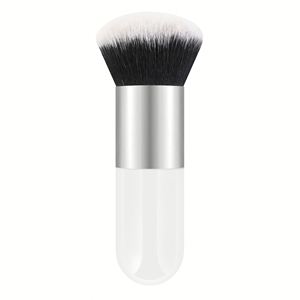 แปรงคาบูกิสำหรับแป้งฝุ่นแบบขายส่ง ขนาดใหญ่ สีดำ แปรงแต่งหน้าสำหรับใบหน้า ขนแปรงสังเคราะห์วีแกน แปรงปัดแก้ม อุปกรณ์เสริมความงาม - Product Image 4