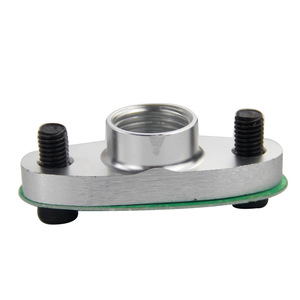 อะแดปเตอร์หน้าแปลนจ่ายน้ำมันเทอร์โบ Poyracing 1/2 Npt สำหรับ T3 T4 GT40 GT55 Odf-02 สีเงิน - Product Image 3