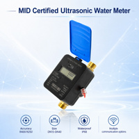 Compteur d'eau intelligent M-Bus 4G LoRaWAN RS485 à ultrasons, mesure en gallons/litres, lecteur numérique de débit d'eau IoT