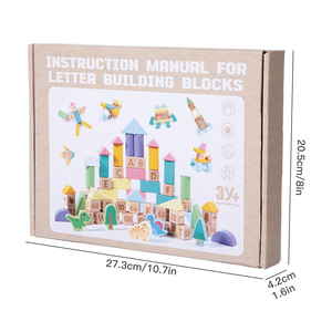 ของเล่นเสริมพัฒนาการเด็ก ตัวต่ออักษรภาษาอังกฤษแบบมอนเตสซอรี่ ขายตรง - Product Image 3