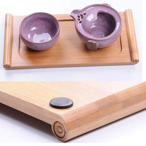 Xilu Bamboo <b>Tea</b> Tray Rectangular Solid Wood Mini <b>Tea</b> <b>Set</b> For Household Dry Brewing Japanese Style Convenient - Product Image 3