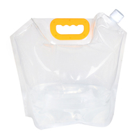 Sachet plastique clair 10 litres, nouvelle collection, personnalisé, de haute qualité, pochette pour boissons liquide froides, transport avec bec