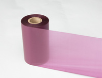 Pita Printer TTR 110*300 lilin Resin warna lilin hitam pita Printer tinta kode batang untuk Zebra TSC GODEX