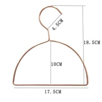 Vente en gros de support de rangement pour serviettes de style nordique en alliage métallique crochets métalliques semi-circulaires pour cintre pour vêtements et écharpes